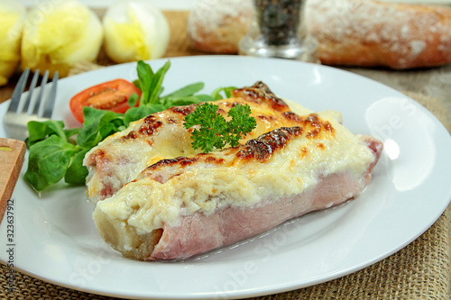 Schilderij op canvas endives au jambon gratinées