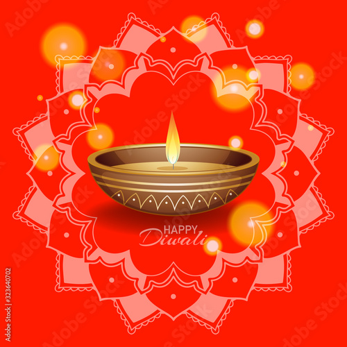 Wallpaper Mural Background with mandala pantern for happy diwali festival Torontodigital.ca