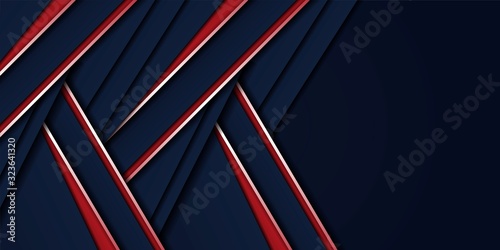 Wallpaper Mural abstract dark blue background with red geometric shape Torontodigital.ca
