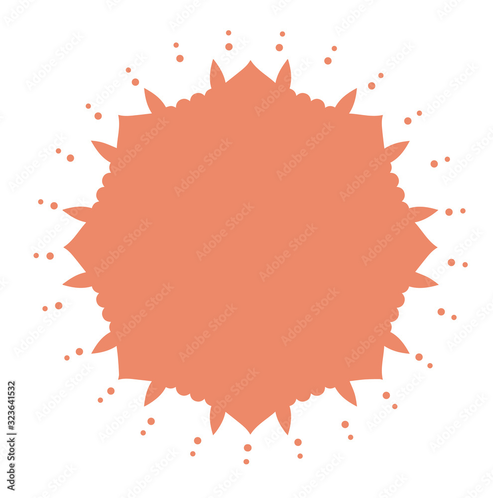 Fototapeta premium Mandala patterns on isolated background