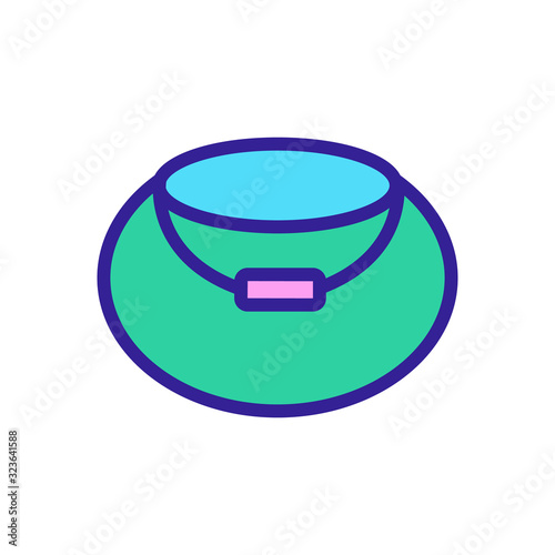 Cauldron magician icon vector. Thin line sign. Isolated contour symbol illustration