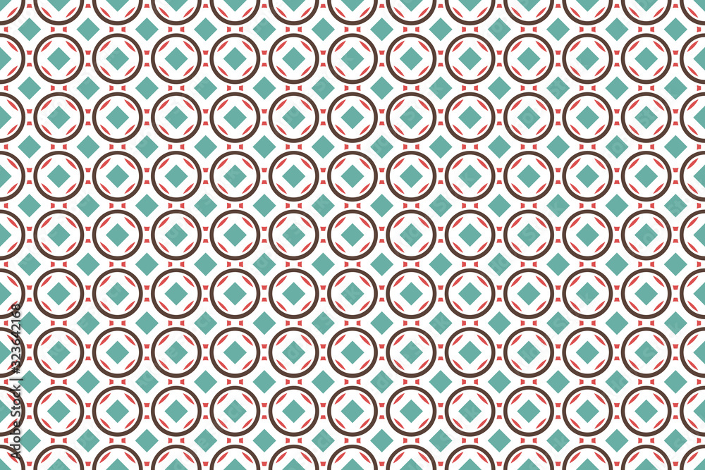 Abstract geometric seamless pattern for your design. Circles and dots background.