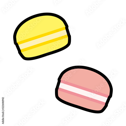 シンプルなマカロンのアイコン