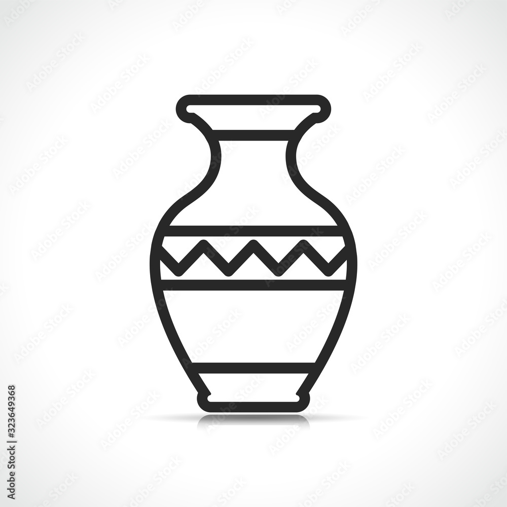 Vector vase symbol icon design