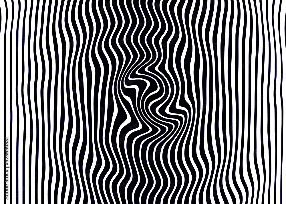 Modern vector monochrome pattern of swirling lines for the design of banners, websites, posters, business cards, stickers, covers, prints on clothing. Vector illustration