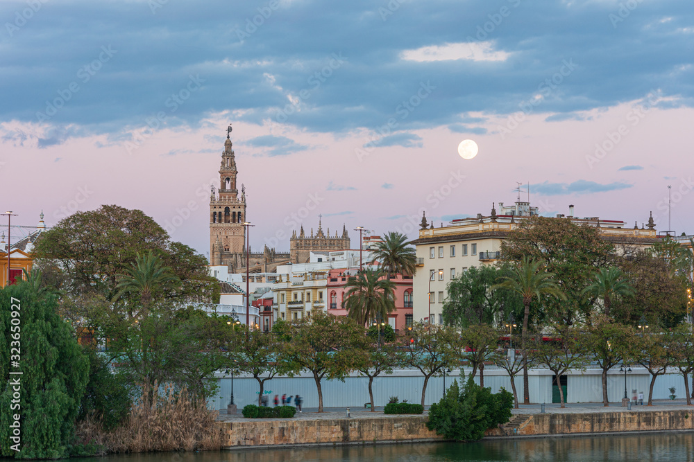 Fototapeta premium Sevilla desde la Calle Betis