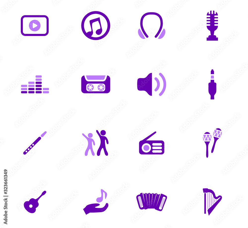Disco Or Club icons set Disco Or Club icons set