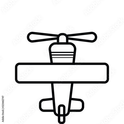 Commercial Airplane jet Mini icon vector