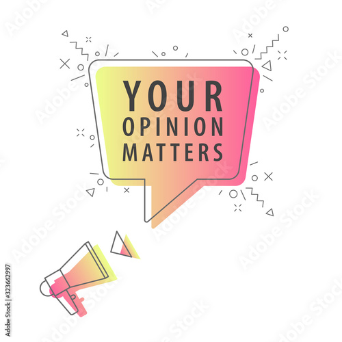 Megaphone with important message speech bubble. Loudspeaker. Banner for business, marketing and advertising. Vector illustration.