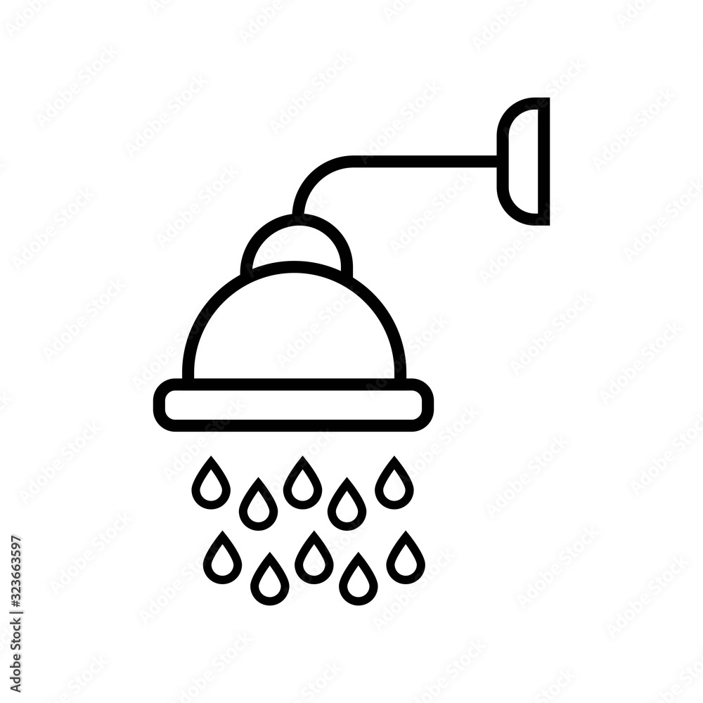 Shower icon vector illustration photo Shower icon vector illustration photo