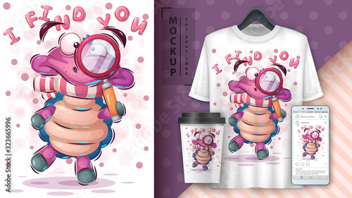 Turtle detective poster and merchandising