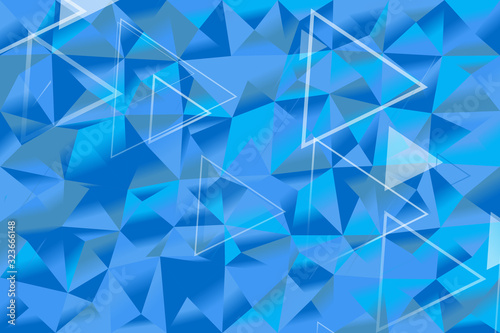 Gradient triangle polygon web background - abstract vector graphic design