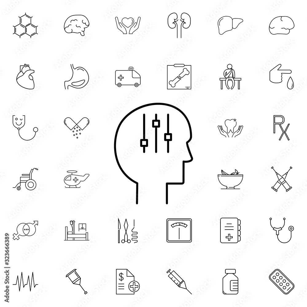 psychology icon. Universal set of medicine for website design and development, app development psychology icon. Universal set of medicine for website design and development, app development
