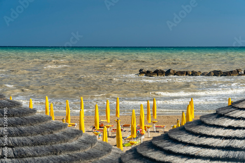 Termoli, Italy, and its beach at summer