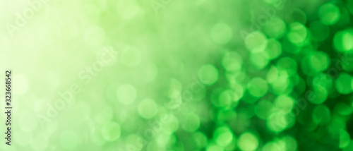 Abstract green background with bokeh effect