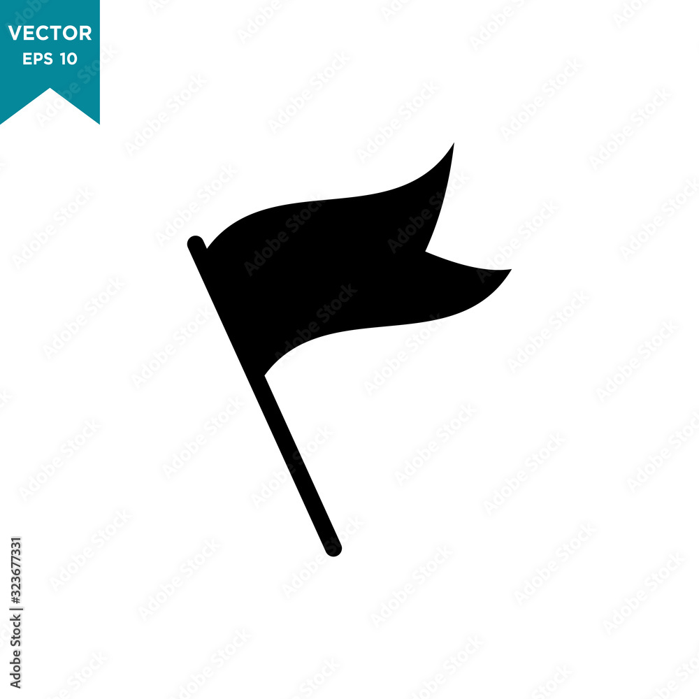 flag vector icon in trendy flat style flag vector icon in trendy flat style