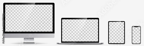 Computer. Laptop. Tablet. Smartphone. Vector
