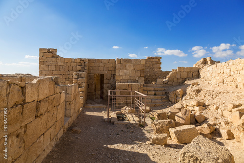 Ruins of the ancient city of Avdat on the Negev mountain, Israel, middle East