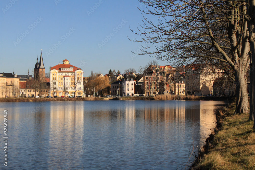 Altenburg; Wintertag am Großen Teich