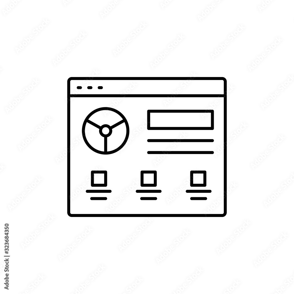 Web site, test, driver icon. Simple line, outline vector elements of driving school icons for ui and ux, website or mobile application Web site, test, driver icon. Simple line, outline vector elements of driving school icons for ui and ux, website or mobile application