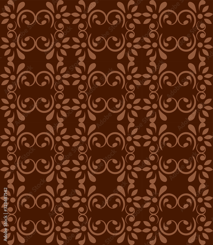 Fototapeta premium Seamless floral pattern. fabric texture, background floral wallpaper vector