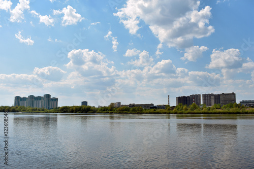 new residential area on the river Bank. Nizhny Novgorod, Russia