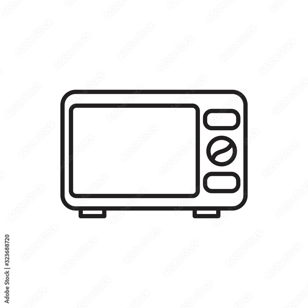 Microwave oven icon template black color editable. Microwave oven icon symbol Flat vector illustration for graphic and web design. Microwave oven icon template black color editable. Microwave oven icon symbol Flat vector illustration for graphic and web design.