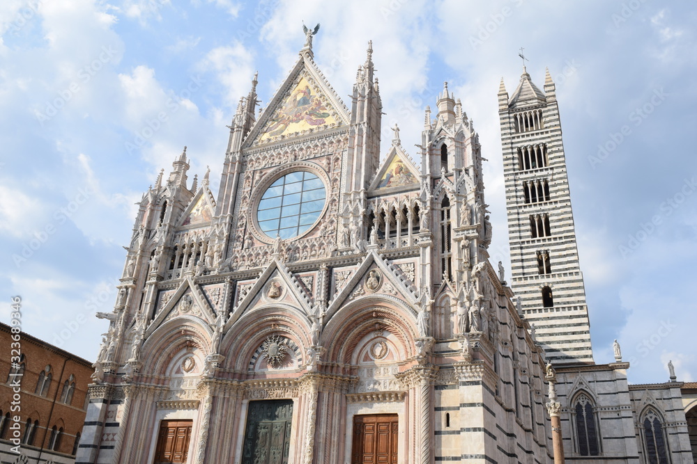 Beautiful view   Duomo  cathedral Siena Italy Europe