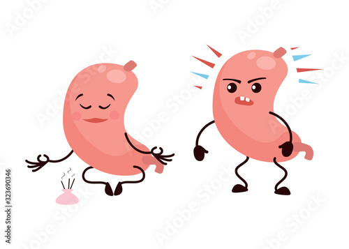 Cartoon character stomach