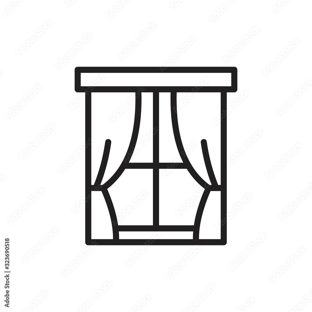 Window icon template black color editable. Window icon symbol Flat vector illustration for graphic and web design. Window icon template black color editable. Window icon symbol Flat vector illustration for graphic and web design.