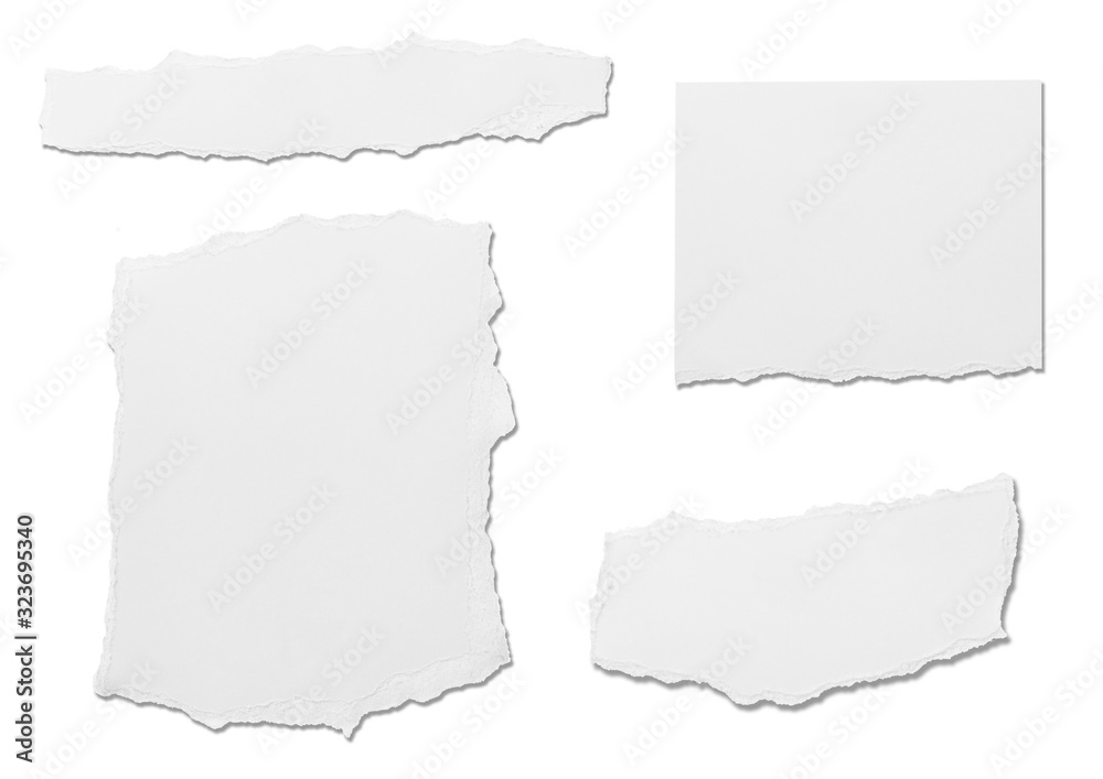 white paper ripped message torn white paper ripped message torn