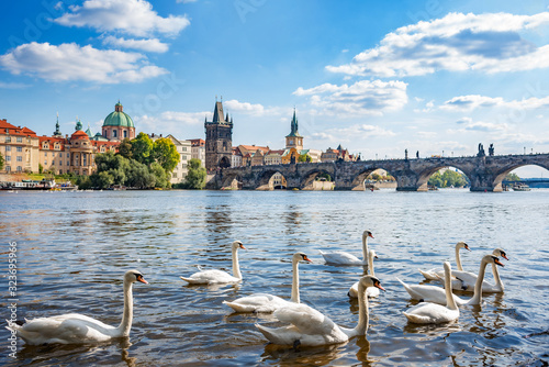 Photography Prague, Charles Bridge. View from the Vltava River.