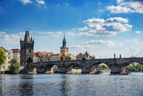 Prague, Charles Bridge. View from the Vltava River. © Denis Rozhnovsky