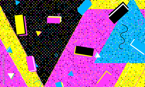 Deep Pink Composition. Grunge Fashion. Pop Art.