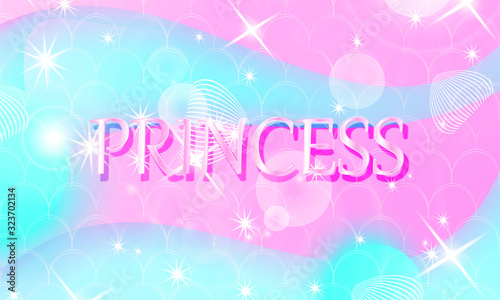 Fairy background. Unicorn pattern.