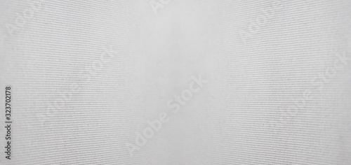 Abstract white texture, blank cloth pattern. Plain white fabric, horizontal material surface of plain empty casual fabric background. Textured light white fabric canvas, flat lay top view 