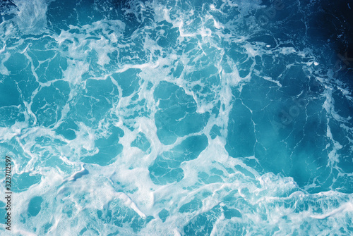 Fototapeta Naklejka Na Ścianę i Meble -  Background of aqua sea water