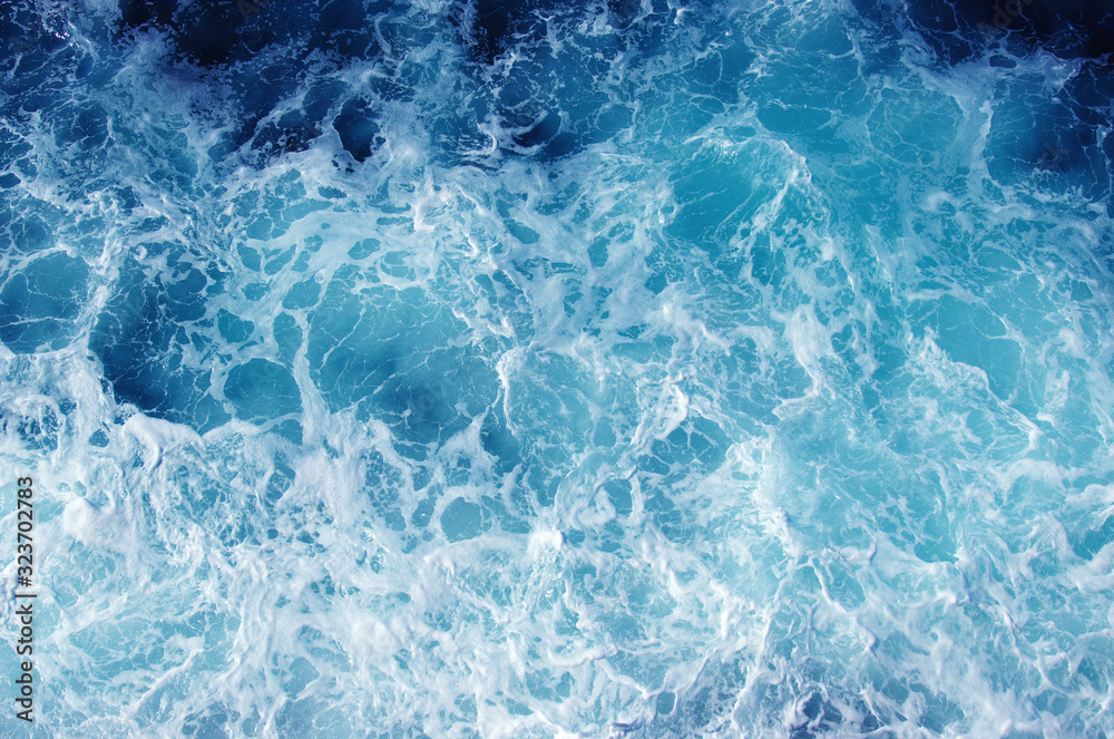 Fototapeta premium Background of aqua sea water