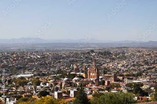 Overview of San Miguel de Allende, on a viewpoint, Guanajuato, Mexico