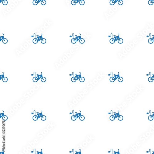 elektro bike icon pattern seamless isolated on white background. Editable filled elektro bike icon. elektro bike icon pattern for web and mobile.