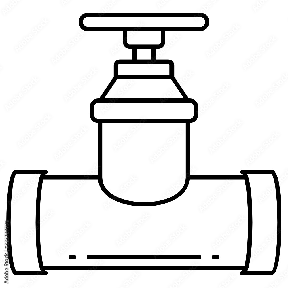 Industrial Steel Gate Valve Concept Vector Icon Design Industrial Steel Gate Valve Concept Vector Icon Design