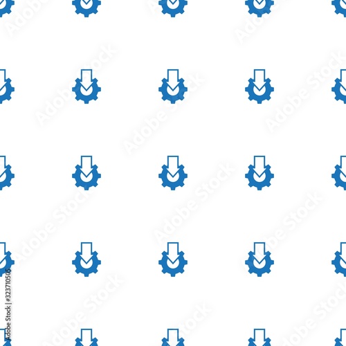 Online tutorial icon pattern seamless isolated on white background. Editable filled Online tutorial icon. Online tutorial icon pattern for web and mobile.