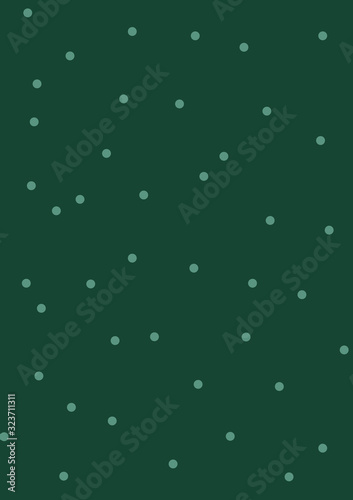 green and white polka dot