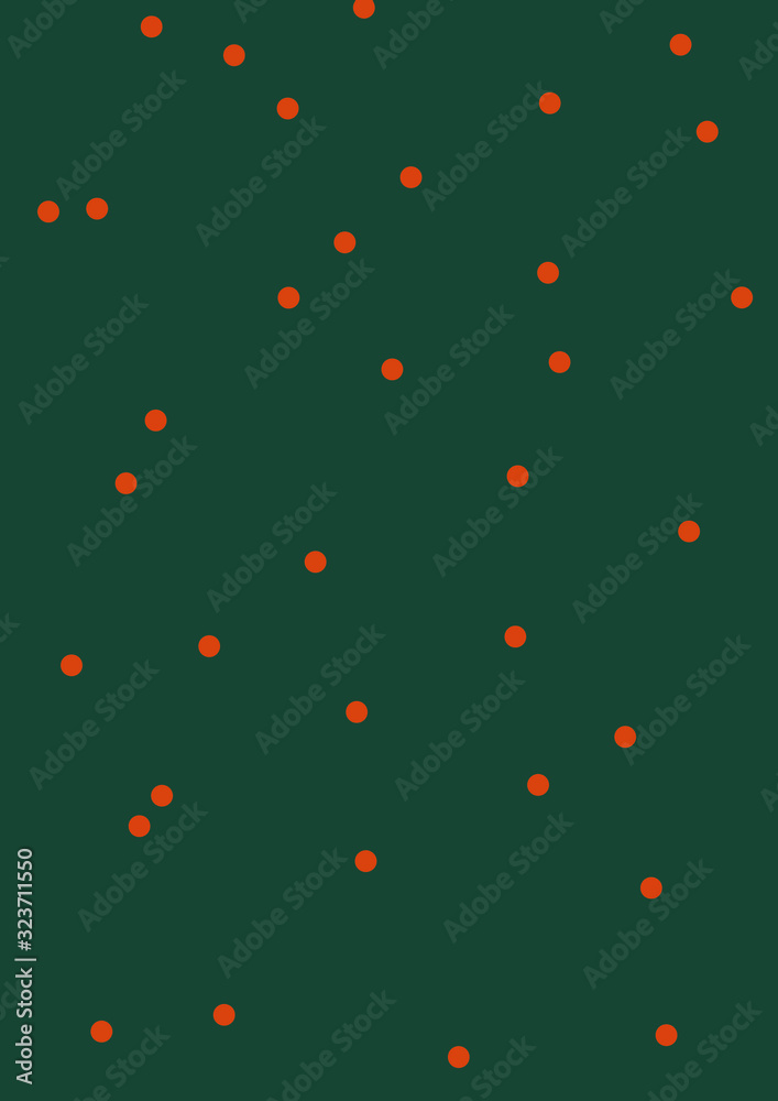 Background template design with polkadots on green illustration Background template design with polkadots on green illustration