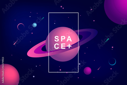 Space, universe background.