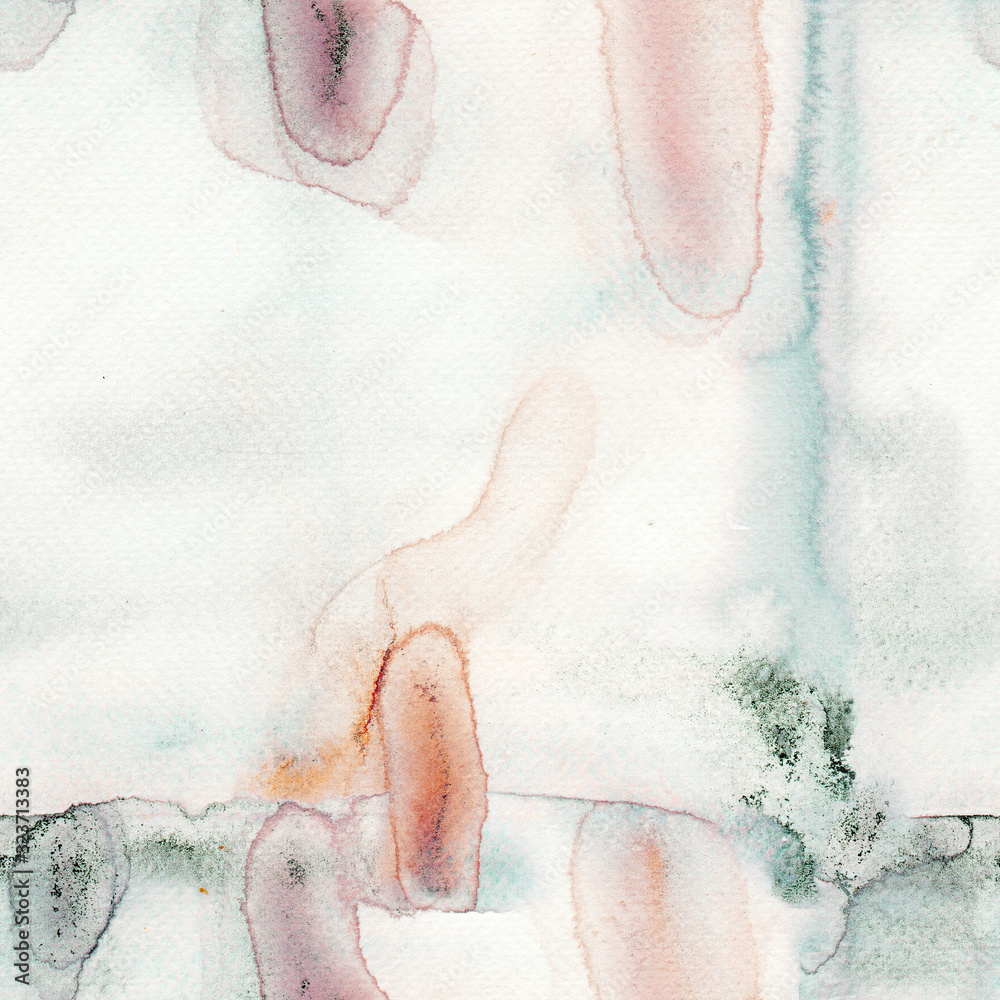 Fototapeta premium Abstract watercolor hand painted background. Desaturated grey pattern texture