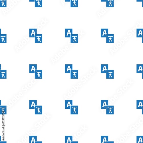 Translation service icon pattern seamless isolated on white background. Editable filled Translation service icon. Translation service icon pattern for web and mobile.