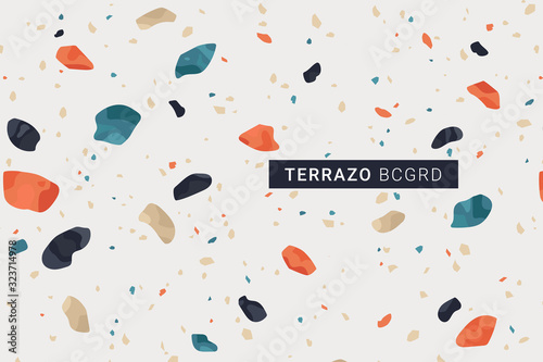Terrazo modern print background.