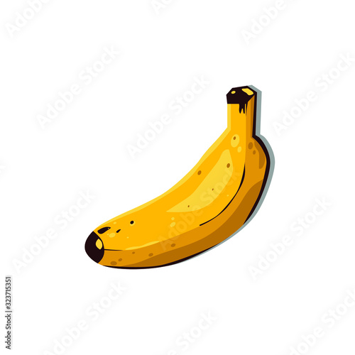 Vector illustration of a banana, as a good nutrient for the body