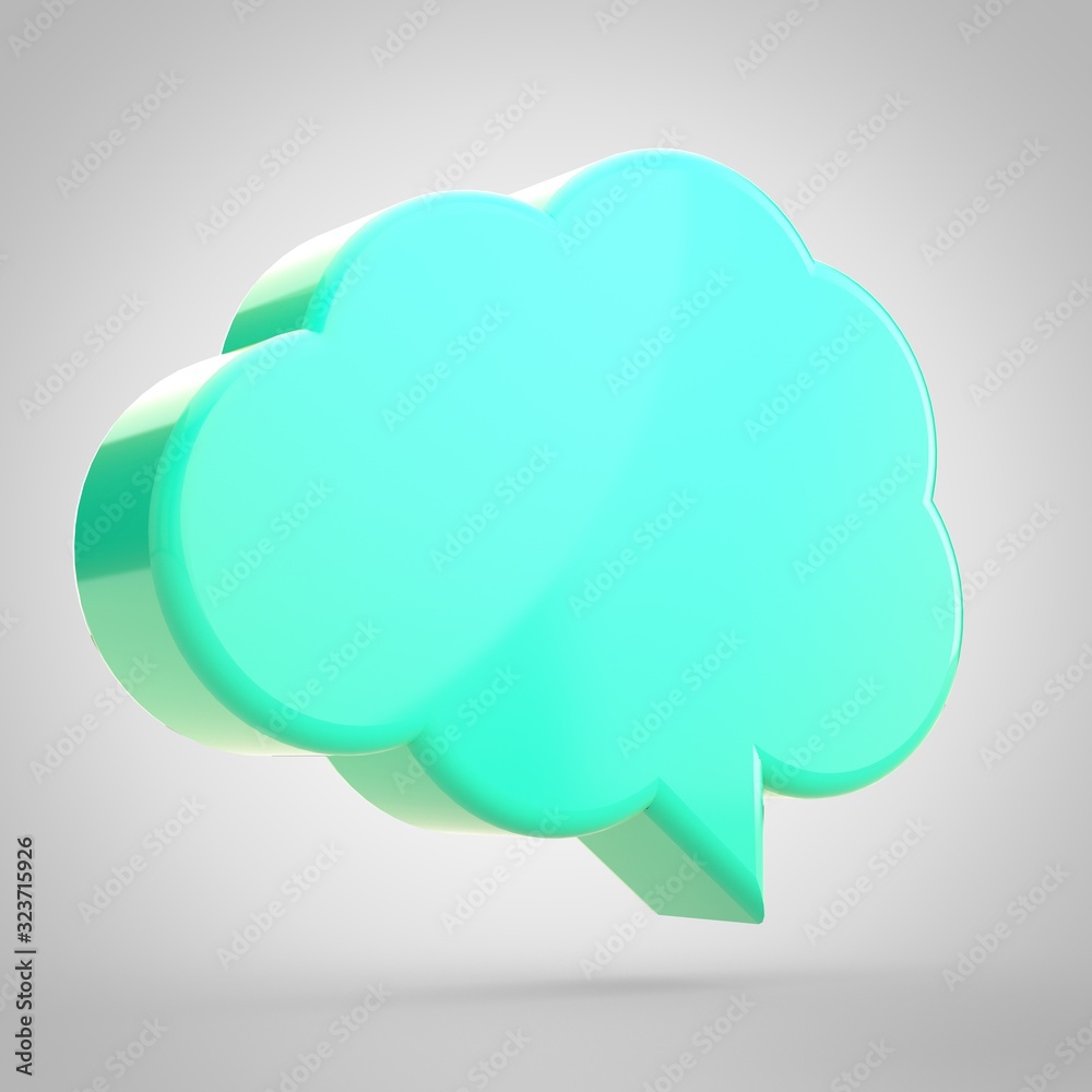 Speech bubble isolated on yellow background. Speech bubble isolated on yellow background.